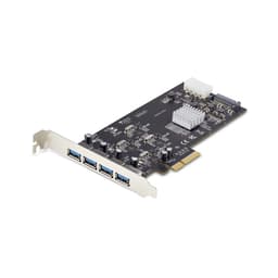 StarTech.com 4-Port USB-A PCIe Card, USB 3.2 5Gbps, 4x USB Controllers - USB adapter - PCIe 2.0 x4 - USB 3.2 Gen 1 x 4 - black - for P/N: FCREADMICRO3V2, USB315AC1M, USB3S2SAT3CB