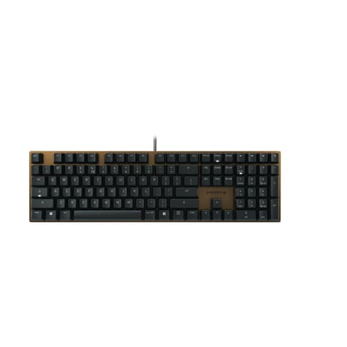 CHERRY KC 200 MX - Keyboard - USB - QWERTY - US with Euro symbol - key switch: CHERRY MX2A Brown - black - plastic free packaging — view 1