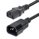StarTech.com 4.5m Power Extension Cord, C14 to C13, 15A 250V, KEMA-KEUR - Power extension cable - IEC 60320 C14 to power IEC 60320 C13 - AC 250 V - 15 A - 4.6 m - molded - black thumbnail 1