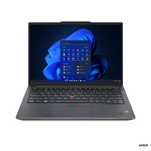 Lenovo ThinkPad E14 Gen 5 21JR - 180-degree hinge design - AMD Ryzen 5 - 7530U / up to 4.5 GHz - Win 11 Pro - Radeon Graphics - 8 GB RAM - 256 GB SSD TCG Opal Encryption 2, NVMe - 14" IPS 1920 x 1200 - Gigabit Ethernet - Wi-Fi 6 - graphite black - kbd: UK