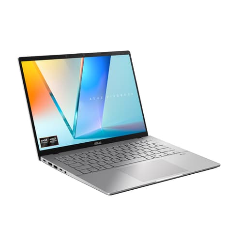 ASUS VivoBook S14 M3407HA-LY014W - AMD Ryzen 5 - 220 / up to 4.9 GHz - Win 11 Home - Radeon 740M - 16 GB RAM - 512 GB SSD NVMe - 14" 1920 x 1200 - Wi-Fi 6, Bluetooth - cool silver — view 3