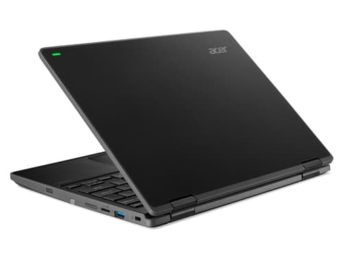 Acer TravelMate Spin B3 TMB311RN-32 - Flip design - Intel Celeron - N5100 / up to 2.8 GHz - Win 11 Pro Education - UHD Graphics - 4 GB RAM - 128 GB eMMC - 11.6" IPS touchscreen 1920 x 1080 (Full HD) - Gigabit Ethernet - Wi-Fi 6 - shale black - kbd: UK — view 9
