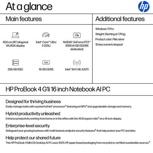 HP PB4 G1I 16 U5-225U 16/256 W11P — view 5