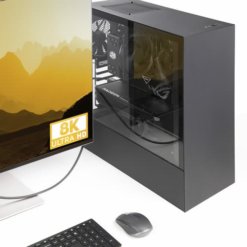 StarTech.com 1m DisplayPort 2.1 Cable, VESA-Certified, DP80 DP 2.1 Cable - DisplayPort cable - DisplayPort (M) latched to DisplayPort (M) latched - DisplayPort 2.1 - 1 m - UHBR20, HDR support, 16K60hz support, 8K85Hz support, 4K240Hz support, 1440p support 240Hz, up to 80 Gbps data transfer rate, passive - black — view 8