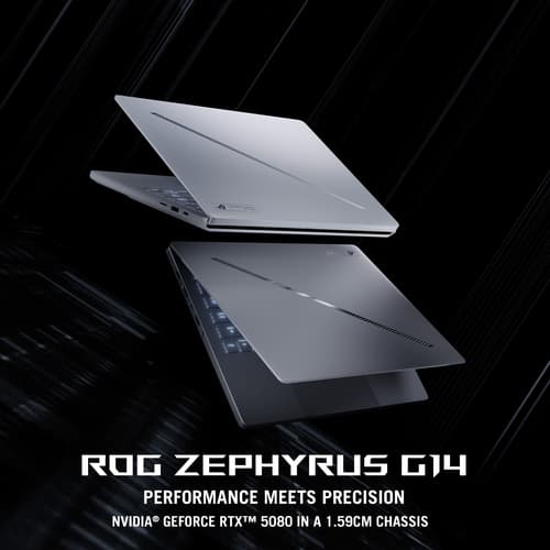 ASUS ROG Zephyrus G14 GA403WR-QS085W - AMD Ryzen AI 9 - HX 370 / up to 5.1 GHz - Win 11 Home - GeForce RTX 5070 Ti - 32 GB RAM - 1 TB SSD NVMe - 14" OLED 2880 x 1800 (3K) @ 120 Hz - Wi-Fi 7, Bluetooth - eclipse grey — view 23