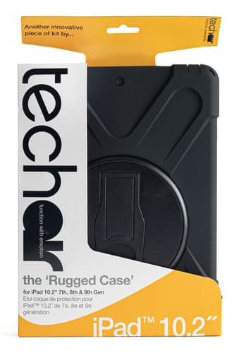 techair classic pro - Protective case for tablet - rugged - silicone, polycarbonate - black - 10.2" - for Apple 10.2-inch iPad (7th generation, 8th generation, 9th generation)