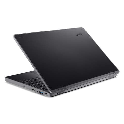 Acer TravelMate B3 Spin 11 TMB311RN-33-TCO - Flip design - Intel N-series - N100 / up to 3.4 GHz - Win 11 Pro Education - UHD Graphics - 4 GB RAM - 128 GB SSD UFS - 11.6" IPS touchscreen 1920 x 1080 (Full HD) - Wi-Fi 6E, Bluetooth - shale black - kbd: UK — view 6