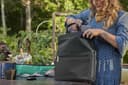 HP - Notebook carrying backpack/tote - convertible - 14.1" - black, taupe
