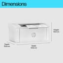 HP LaserJet M110w - Printer - B/W - Duplex - laser - A4/Letter - 600 x 600 dpi - up to 21 ppm - capacity: 150 sheets - USB 2.0, Wi-Fi(n), Bluetooth LE thumbnail 6