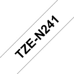 Brother TZe-N241 - Black on white - Roll (1.8 cm x 8 m) 1 cassette(s) non-laminated tape - for Brother PT-D600, P-Touch PT-1880, E310, P-Touch Cube Pro PT-P910