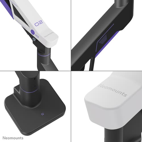 Neomounts ACE DS70-256BL1 - Mounting kit (articulating arm) - full-motion - for flat panel - gaming - steel - black - screen size: 24"-57" - desk-mountable — view 12