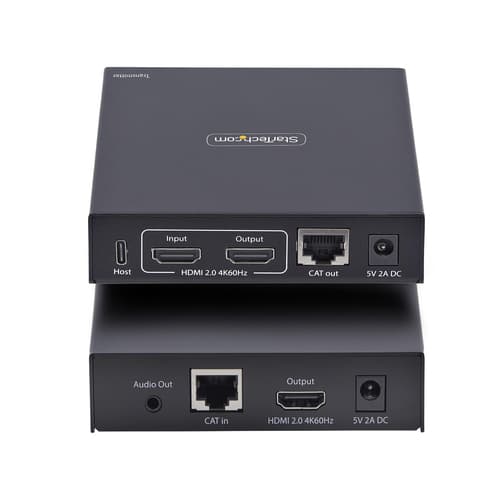 StarTech.com HDMI KVM Extender Over IP Network, 4K 60Hz, Driverless - Transmitter and receiver Kit - video/audio/USB extender - HDMI — view 5