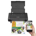 Canon Maxify BX110 Portable Printer. Runs and charges from USB C or battery. WIFI, 5.5ipm Colour. AirPrint, Mopria (Android). 2.4GHz and 5GHz WIFI. Windows, MacOS. iOS, ChromeOS. Replaced IP110 and TR150 Series thumbnail 13