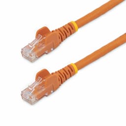 StarTech.com 3m CAT6 Ethernet Cable, 10 Gigabit Snagless RJ45 650MHz 100W PoE Patch Cord, CAT 6 10GbE UTP Network Cable w/Strain Relief, Orange, Fluke Tested/Wiring is UL Certified/TIA - Category 6 - 24AWG (N6PATC3MOR) - Patch cable - RJ-45 (M) to RJ-45 (M) - 3 m - UTP - CAT 6 - molded, snagless - orange