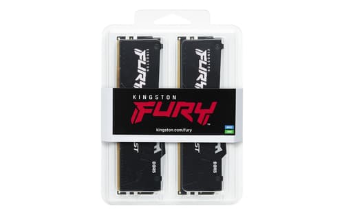 Kingston FURY Beast - DDR5 - kit - 128 GB: 4 x 32 GB - DIMM 288-pin - 5200 MT/s / PC5-41600 - CL40 - 1.25 V - on-die ECC — view 7
