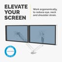 PLATINUM SERIES DUAL MONITOR ARM WHI thumbnail 2