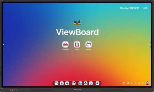 ViewSonic ViewBoard IFP6534 - 65" Diagonal Class IFP34 Series LED-backlit LCD display - interactive - with touchscreen (multi touch) / optional slot-in PC capability - Android - 4K UHD (2160p) 3840 x 2160 - Direct LED — view 3