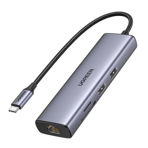 ^REVODOK 7-IN-1 HDMI ETH USBC HUB — view 3