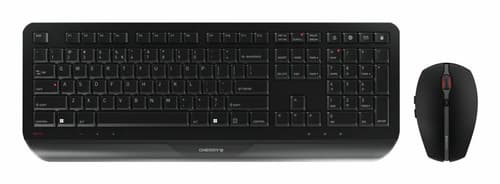 CHERRY GENTIX DESKTOP - Keyboard and mouse set - wireless - 2.4 GHz - English - black