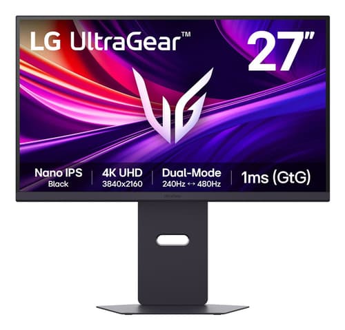 LG UltraGear 27G850A-B - LED monitor - gaming - 27" - 3840 x 2160 4K @ 240 Hz - Nano IPS Black - 750 cd/m� - 2000:1 - DisplayHDR 600 - 1 ms - 2xHDMI, DisplayPort