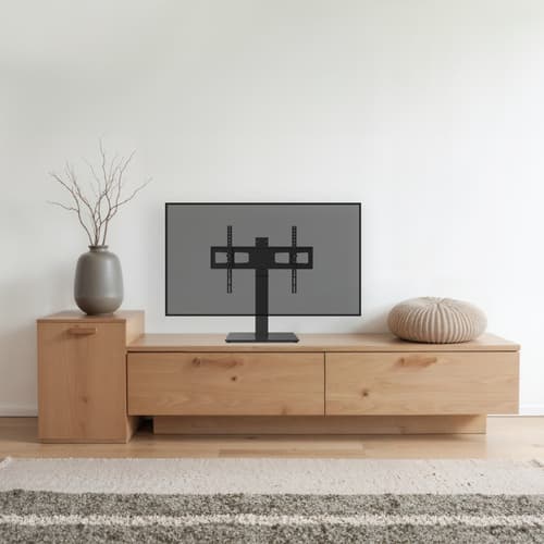 TV STAND SWIVEL 191CM 40KG BLACK — view 9