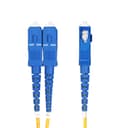 StarTech.com 15m (50ft) LC to SC (UPC) OS2 Single Mode Duplex Fiber Optic Cable, 9/125�m, Laser Optimized, 10G, Bend Insensitive, Low Insertion Loss - LSZH Fiber Patch Cord (SMLCSC-OS2-15M) - Patch cable - LC/UPC single-mode (M) to SC/UPC single-mode (M) - 15 m - 2 mm - fibre optic - duplex - 9 / 125 micron - OS1/OS2 - halogen-free, passive - yellow thumbnail 2