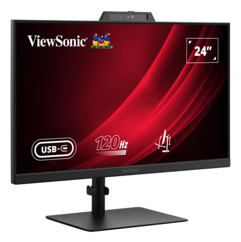 ViewSonic VG2441V - LED monitor - 24" (23.8" viewable) - 1920 x 1080 Full HD (1080p) @ 120 Hz - IPS - 250 cd/m� - 1500:1 - 4 ms - HDMI, DisplayPort, USB-C - speakers — view 3