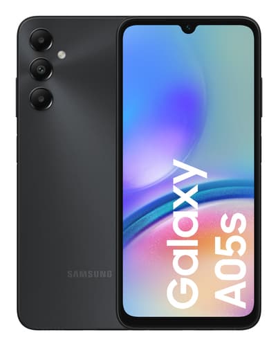 Samsung Galaxy A05s - 4G smartphone - dual-SIM - RAM 4 GB / Internal Memory 64 GB - microSD slot - LCD display - 6.7" - 2400 x 1080 pixels - 3x rear cameras 50 MP, 2 MP, 2 MP - front camera 13 MP - black