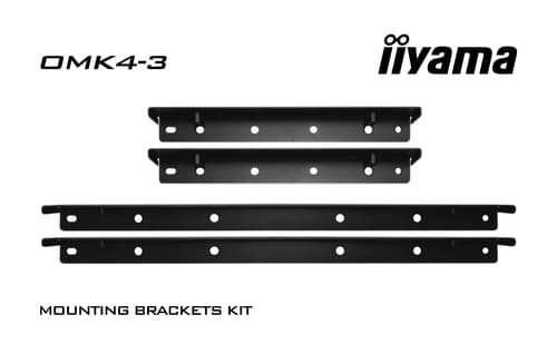 Iiyama OMK4-3 - Mounting component (4 brackets) - for LCD display - screen size: 43" - for ProLite TF4339MSC-B1AG — image 1