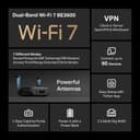 TP-Link TL-WR3602BE V1 - wireless router - Wi-Fi 7 - desktop thumbnail 5