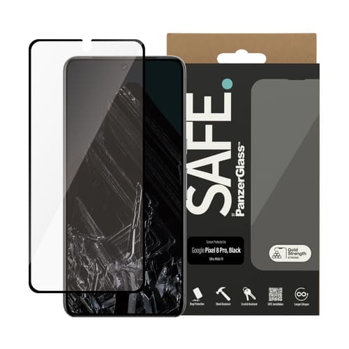 PanzerGlass SAFE. by ® Screen Protector Google Pixel 8 Pro | Ultra-Wide Fit — view 3