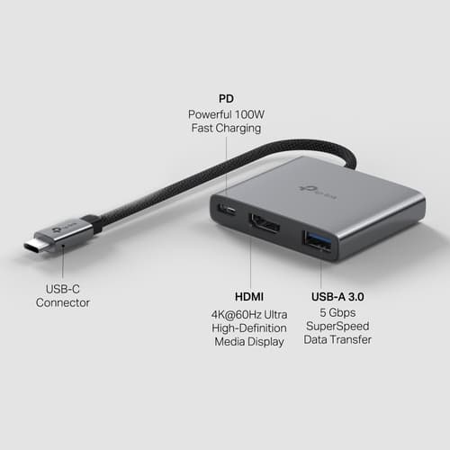 TP-LINK USB TYPE-C 3-PORT HUB — view 3