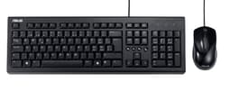 ASUS U2000 - Keyboard and mouse set - USB - black