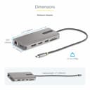StarTech.com USB-C Triple-Monitor Multiport Adapter, HDMI/DP/Card Reader - Docking station - USB-C 3.2 Gen 1 / Thunderbolt 3 / Thunderbolt 4 - HDMI, 2 x DP - 1GbE thumbnail 7
