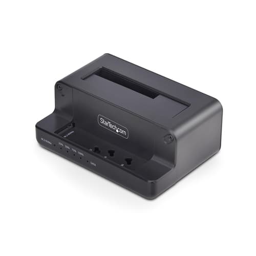 StarTech.com M.2 NVMe to 2.5/3.5" SATA Drive Duplicator, Dual Bay Cloner - Solid state / hard drive duplicator - 2 bays (SATA-600 / PCI Express (NVMe)) - TAA Compliant — view 1