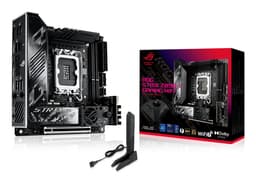 ASUS ROG STRIX Z890-I GAMING WIFI - Motherboard - mini ITX - LGA1851 Socket - Z890 Chipset - USB4, USB-C 3.2 Gen 2x2, USB 3.2 Gen 1, USB 3.2 Gen 2 - Wi-Fi 7, Bluetooth, 2.5 Gigabit LAN - onboard graphics (CPU required) - HD Audio (8-channel)