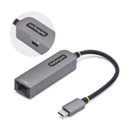 StarTech.com 2.5GbE USB-C to Ethernet Adapter - Network adapter - USB-C 3.2 Gen 1 / Thunderbolt 3 - 10M/100M/1G/2.5 Gigabit Ethernet + USB-C 3.2 Gen 1 - space grey