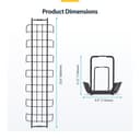 Under Desk Cable Management Tray Black thumbnail 7
