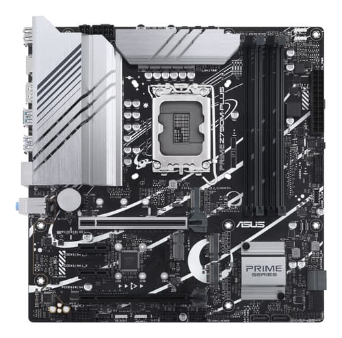 ASUS PRIME Z790M-PLUS - Motherboard - micro ATX - LGA1700 Socket - Z790 Chipset - USB-C 3.2 Gen 2x2, USB-C 3.2 Gen 1, USB 3.2 Gen 2, USB 3.2 Gen 1, USB4 - Gigabit LAN - onboard graphics (CPU required) - HD Audio (8-channel)