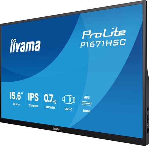 iiyama P1671HSC-B1 15.6" Portable Monito — view 6