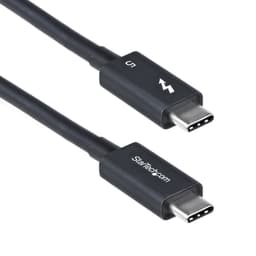 StarTech.com 3ft (1m) Thunderbolt 5 Cable, 80Gbps/120Gbps, Certified - Thunderbolt cable - Thunderbolt 5 (M) to Thunderbolt 5 (M) - USB4 / Thunderbolt 3 / Thunderbolt 4 / Thunderbolt 5 / DisplayPort 2.1 - 1 m - passive, 4K support, 8K support, USB Power Delivery (240W) - black