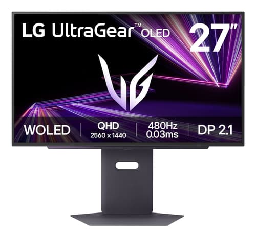 LG UltraGear 27GX790A-B - OLED monitor - gaming - 27" (26.5" viewable) - 2560 x 1440 QHD @ 480 Hz - 1300 cd/m� - 1500000:1 - DisplayHDR 400 True Black - 0.03 ms - 2xHDMI, DisplayPort