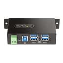 StarTech.com 4-Port Managed USB Hub with 4x USB-A, Heavy Duty with Metal Industrial Housing, ESD & Surge Protection, Wall/Desk/Din-Rail Mountable, USB 3.0/3.1/3.2 Gen 1 5Gbps - Hub - 3 x USB 3.2 Gen 2 + 1 x USB 3.2 Gen 1 - wall-mountable, desktop, DIN rail mountable - TAA Compliant thumbnail 3