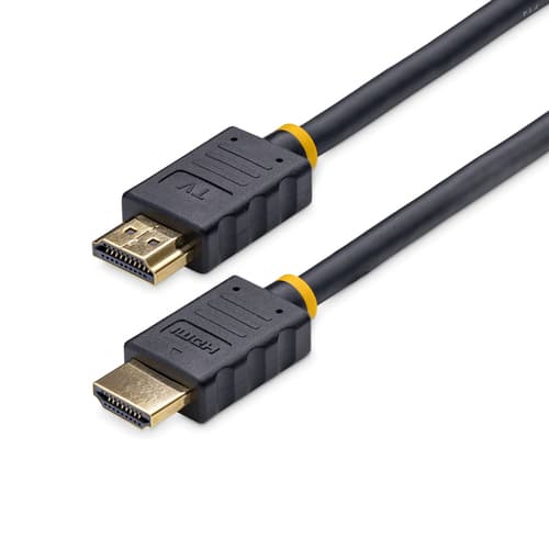 StarTech.com 5m (15 ft) Active High Speed HDMI Cable - Ultra HD 4k x 2k HDMI Cable - HDMI to HDMI M/M - 1080p - Audio Video Gold-Plated (HDMM5MA) - HDMI cable - HDMI male to HDMI male - 5 m - double shielded - black