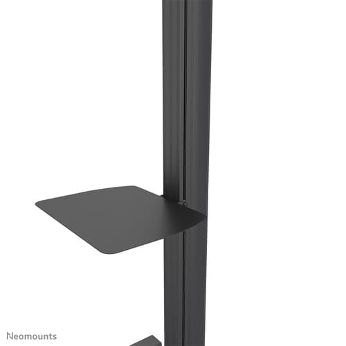 Neomounts NMPRO-AVSHELF - Mounting component (shelf) - for AV System - black - pole mount — view 1