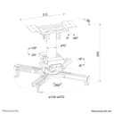 Neomounts CL25-530WH1 - Mounting kit (ceiling mount) - full-motion - for projector - easy-install, height 25.5 cm - steel - white thumbnail 16