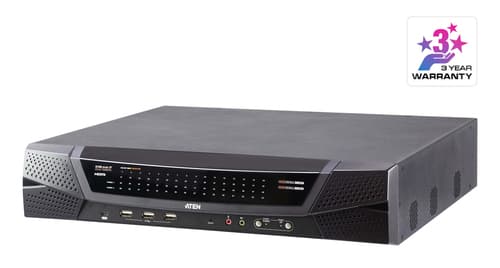 ATEN KN4064VB - KVM / audio switch - multi-interface - CAT5 - 64 x KVM / audio - 1 local user - 4 IP user - rack-mountable