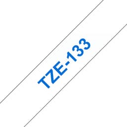 Brother TZe-133 - Blue on clear - Roll (1.2 cm x 8 m) 1 cassette(s) laminated tape - for Brother PT-P750, P950, P-Touch PT-E310, P-Touch Cube PT-P300, P-Touch Cube Pro PT-P910