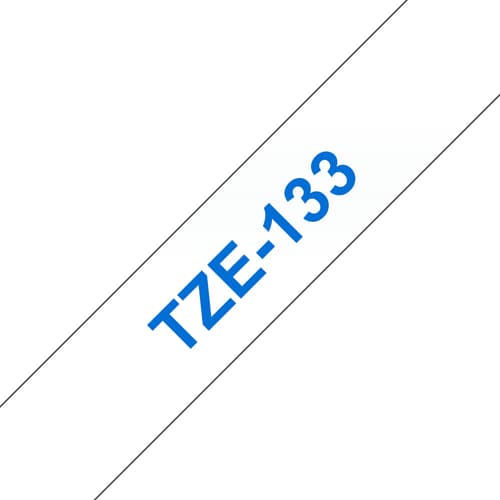 Brother TZe-133 - Blue on clear - Roll (1.2 cm x 8 m) 1 cassette(s) laminated tape - for Brother PT-P750, P950, P-Touch PT-E310, P-Touch Cube PT-P300, P-Touch Cube Pro PT-P910