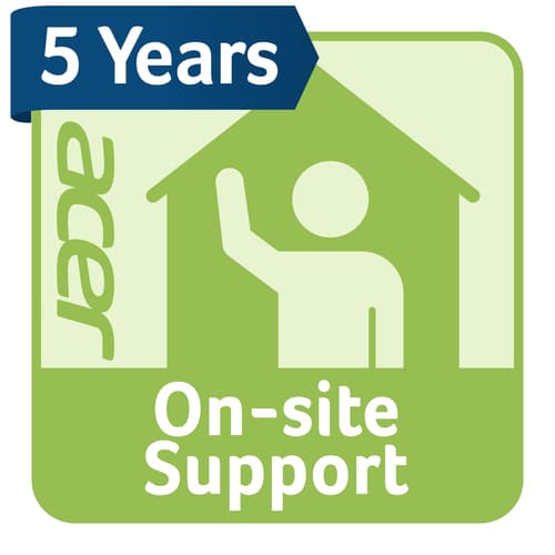Acer Care Plus 5yr onsite + 1yr ITW - Registration within 365 days from the date of purchase of Acer product END USER ONLY - 10+ UNITS